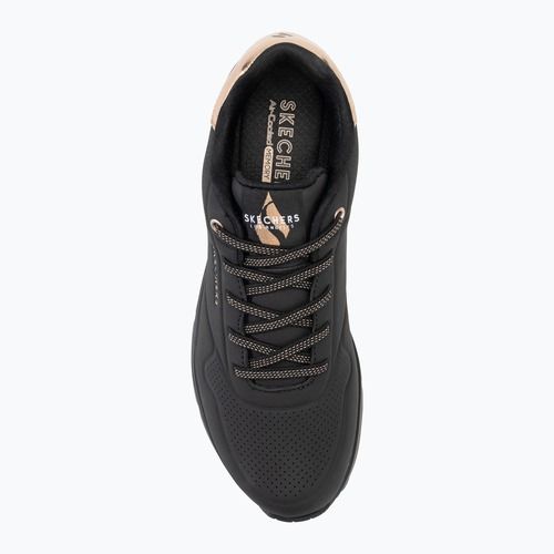 SKECHERS women's shoes Uno Shimmer Away black/gold