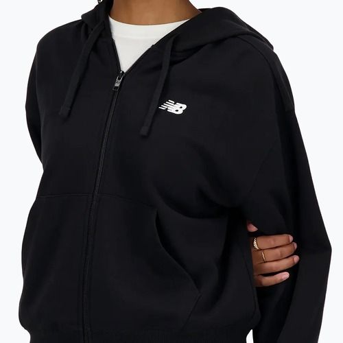Women's New Balance French Terry Full Zip sweatshirt black