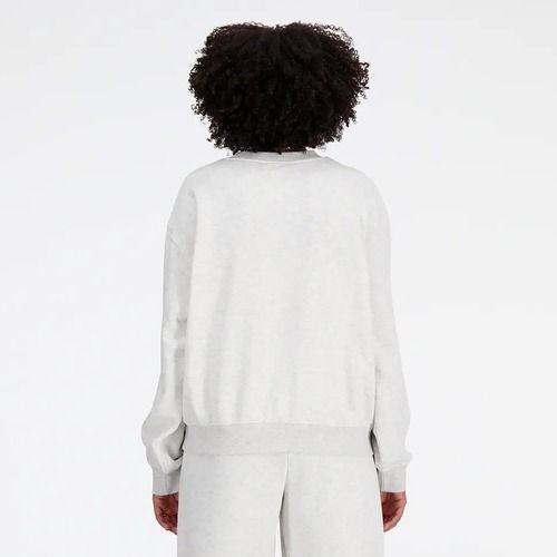 Women's New Balance French Terry Stacked ash heather sweatshirt