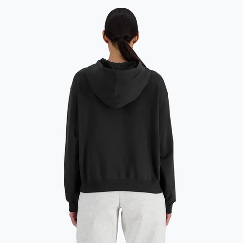 Women's New Balance French Terry Stacked Logo Hoodie black