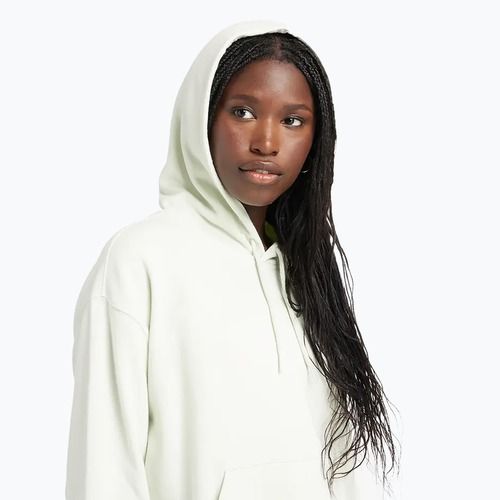 Women's New Balance French Terry Small Logo Hoodie natural mint