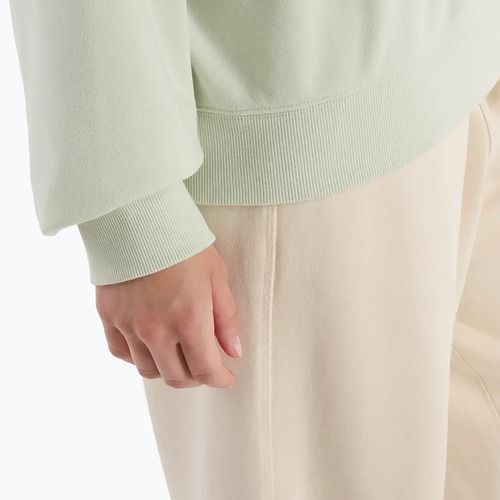 Women's New Balance French Terry Small Logo sweatshirt natural mint