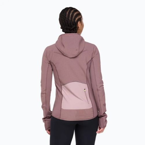 Women's running sweatshirt HOKA Sky Glow Half Zip smokey quartz