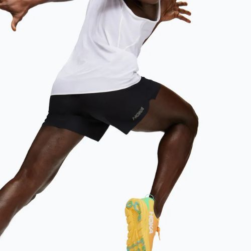 Men's running shorts HOKA Glide With Brief 5" black