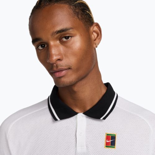 Men's tennis shirt Nike Court Heritage Polo white/black