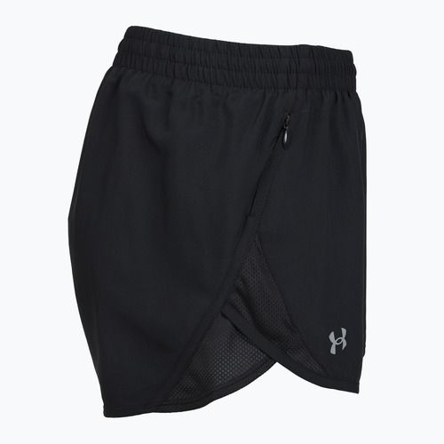 Under Armour Fly By 3" women's running shorts black/black/reflective