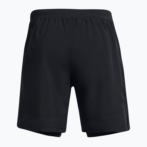 Under Armour Launch 7" 2IN1 men's running shorts black / black / reflective