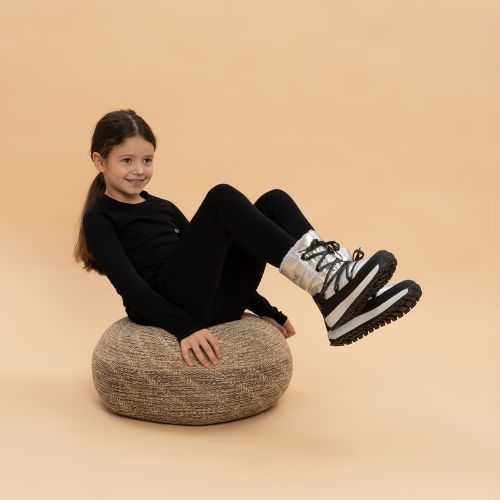 Children's snow boots KADVA Haven WaterProof Jrg 3M Thinsulate silver