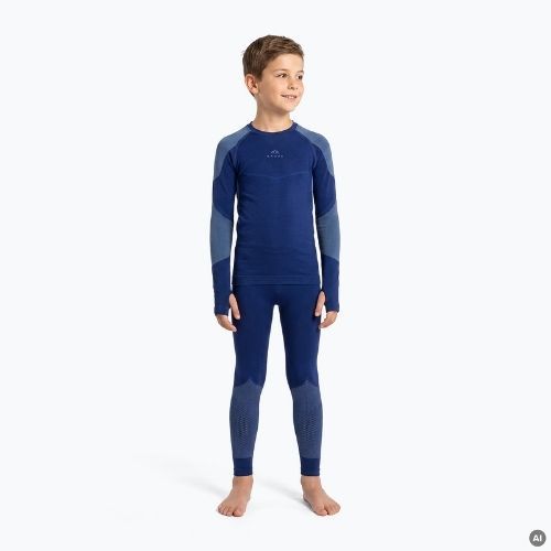 Children's Thermal Underwear Set KADVA Frosty Jrb Set Seamless Navy Blue