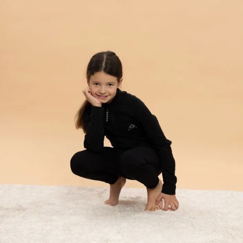 Children's thermal underwear set KADVA Tyros Set Jr seamless black