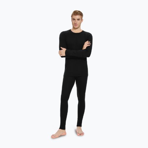 WOOLCANO Merino men's thermal underwear set SET0540 black