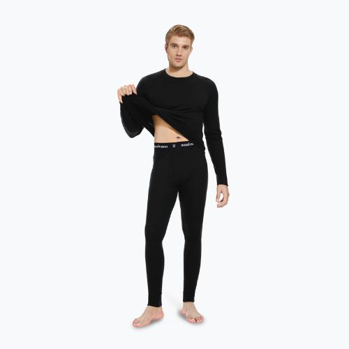 WOOLCANO Merino men's thermal underwear set SET0540 black