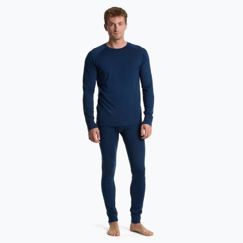 WOOLCANO Merino men's thermal underwear set SET0540 navy blue