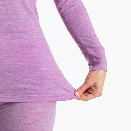 Women's thermal underwear set WOOLCANO Merino SET0543 purple