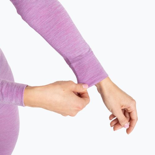 Women's thermal underwear set WOOLCANO Merino SET0543 purple