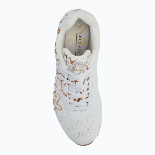 Women's shoes SKECHERS Uno Metallic Love white/multicolor metallic