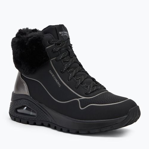 Women's SKECHERS Uno Rugged Fall Shimmer black/metallic shoes