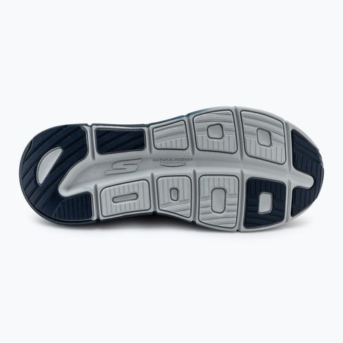 SKECHERS men's Max Cushioning Premier 2.0 navy/orange shoes