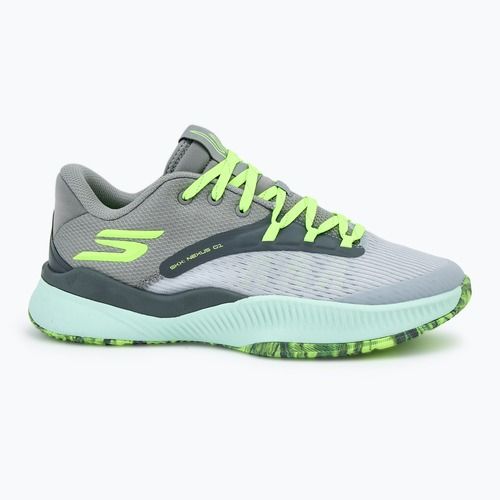 SKECHERS SKX Nexus men's basketball shoes charcoal/green