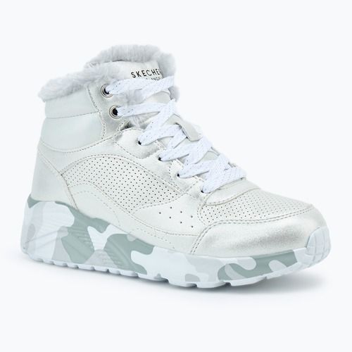 SKECHERS Uno Lite Camo Dazzle silver/grey children's shoes