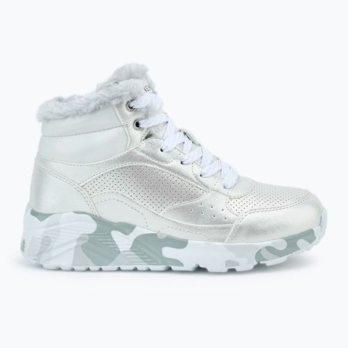 SKECHERS Uno Lite Camo Dazzle silver/grey children's shoes