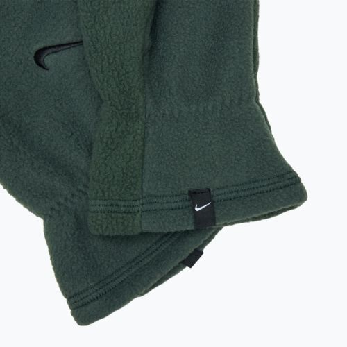 Women's Nike One Therma-Fit Fleece running gloves vintage green/black