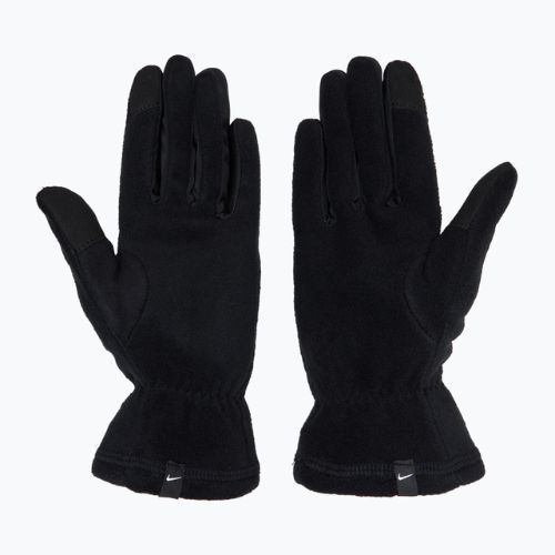 Women's Nike One Therma-Fit Fleece running gloves black/white