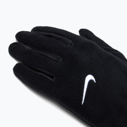 Women's Nike One Therma-Fit Fleece running gloves black/white