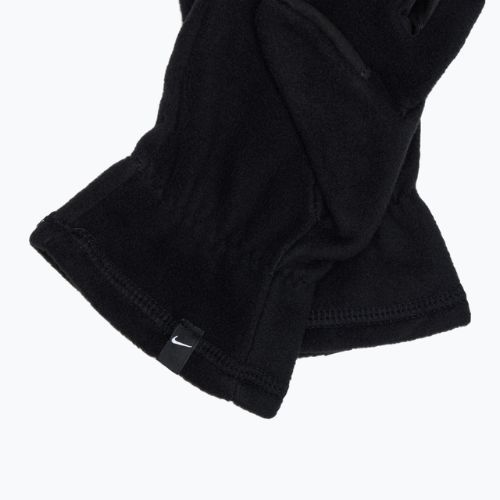 Women's Nike One Therma-Fit Fleece running gloves black/white