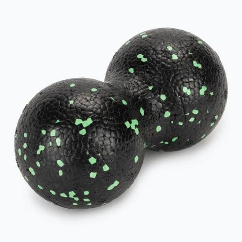 XTREXO double massage ball TRX-MSP008 8 cm black/ lime green