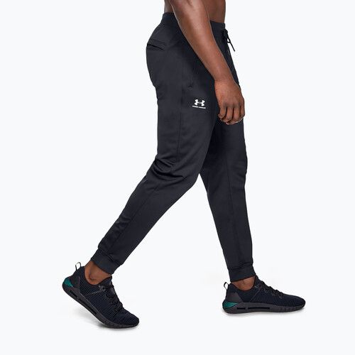 Men's Under Armour Sportstyle Tricot Jogger black/white trousers