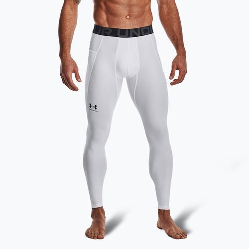 Under Armour HeatGear white/black men's training leggings