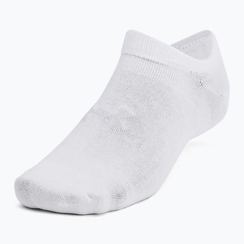 Under Armour Essential No Show 6 Pack training socks white/white/halo gray