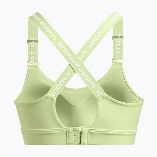 Under Armour Infinity High 2.0 retro green/white training bra