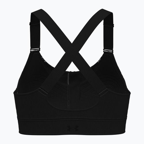 Under Armour Infinity High Zip 2.0 training bra black/black