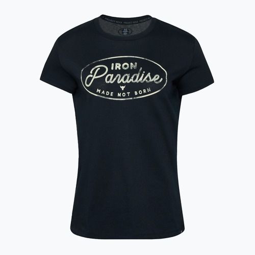 Under Armour Project Rock HW women's training t-shirt black/silt