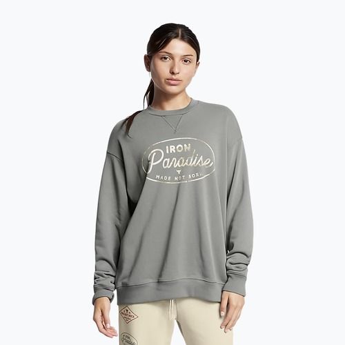 Women's Under Armour Project Rock HWT Crew sweatshirt clay green/black