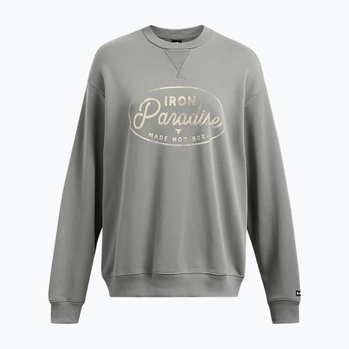 Women's Under Armour Project Rock HWT Crew sweatshirt clay green/black