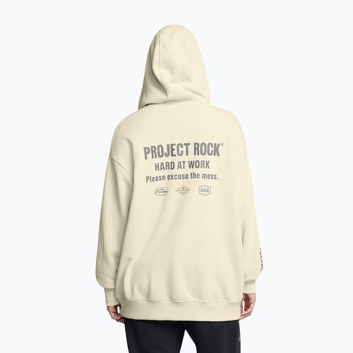 Under Armour Project Rock HWT Full Zip Women's Sweatshirt Hard at Work silt/clay green/yellow ochre