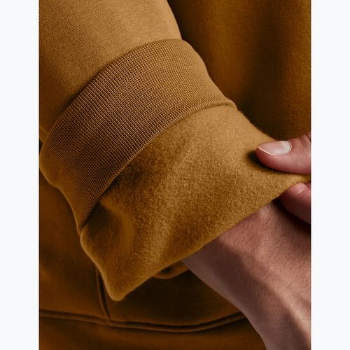 Men's Under Armour Project Rock Icon Fleece Hoodie yellow ochre/silt