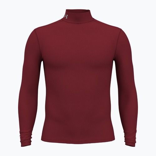 Men's Under Armour Elite Mock CG cardinal/metallic silver longsleeve