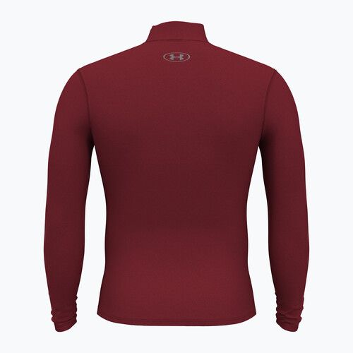 Men's Under Armour Elite Mock CG cardinal/metallic silver longsleeve