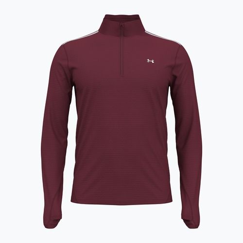 Men's Under Armour Vanish CW 1/4 Zip cardinal/reflective running sweatshirt