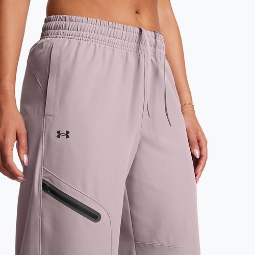Under Armour women's trousers Unstoppable Woven Wide Leg tetra gray/black