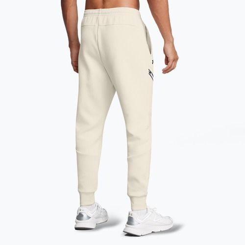 Men's Under Armour Unstoppable Fleece summit white/black trousers