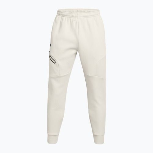 Men's Under Armour Unstoppable Fleece summit white/black trousers