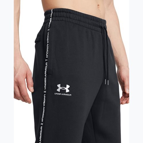 Men's Under Armour Icon Fleece Jgr black/white trousers