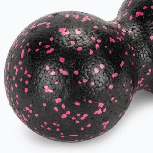 TREXO TRX-MSP012 double massage ball 12 cm black/pink