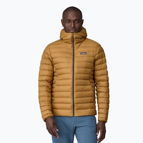 Men's Patagonia Down Sweater Hoody jacket rapotor brown