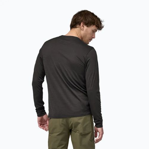 Men's Patagonia Cap Cool Merino Blend Longsleeve black